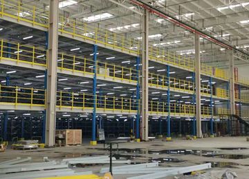 喜訊|百麗閣樓式貨架深圳倉庫貨架定制安裝竣工【易達(dá)貨架】