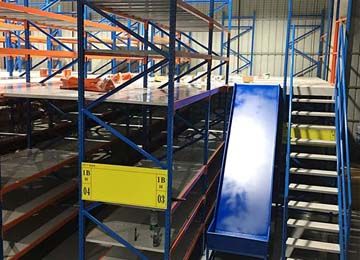 泉州倉庫貨架閣樓貨架可以設(shè)計斜坡嗎？【易達(dá)貨架】