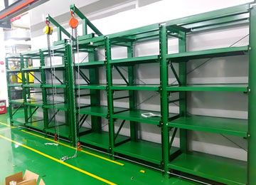 推拉式模具貨架最大能設(shè)計多大的承重？【易達貨架】