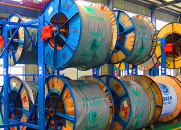 線纜貨架倉儲貨架，卷狀貨物密集型高效存儲方案【易達(dá)貨架】