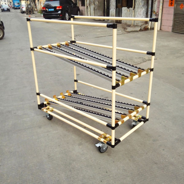 精益管貨架線棒流利條貨架物料周轉車